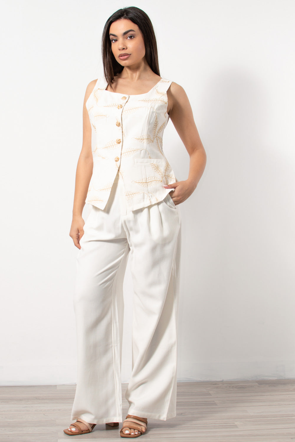 co ord set lino gileko pantelona leyko - Silla Jo