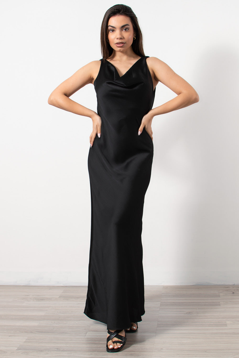 makry saten slip dress ntrape mayro - Silla Jo