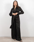 Co-ord σετ σατέν κρουαζέ σε μαύρο 1