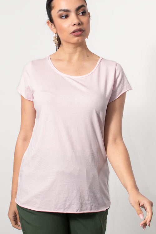 T-Shirt βαμβακερό φλάμα σε Ροζ | Silla Jo